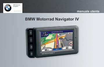 Garmin BMW Motorrad Navigator IV - Manuale Utente