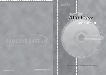 Samsung Internal Standard 23X DVD Writer SH-S223C (SH-S223C/BEBE ) - Manuel de l'utilisateur 2.73 MB, pdf, Anglais