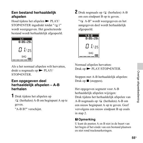 Sony ICD-PX312M - ICD-PX312M Consignes d&rsquo;utilisation N&eacute;erlandais