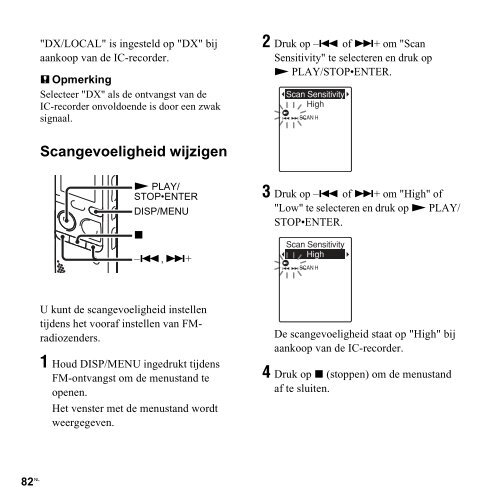 Sony ICD-PX312M - ICD-PX312M Consignes d&rsquo;utilisation N&eacute;erlandais