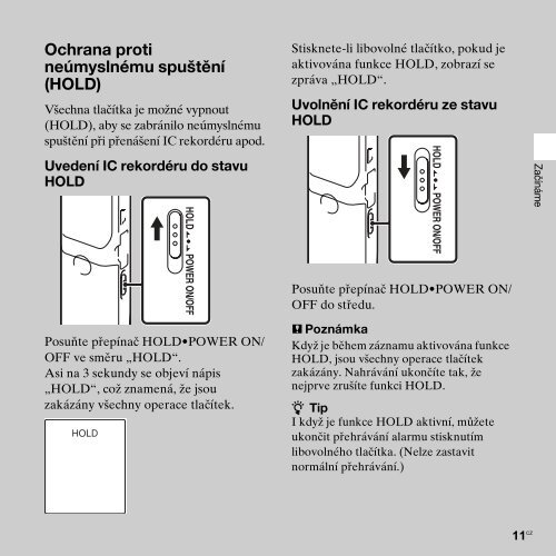 Sony ICD-PX312M - ICD-PX312M Consignes d&rsquo;utilisation Tch&egrave;que