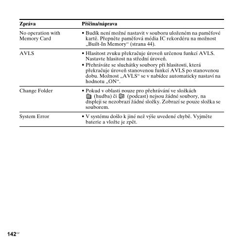 Sony ICD-PX312M - ICD-PX312M Consignes d&rsquo;utilisation Tch&egrave;que