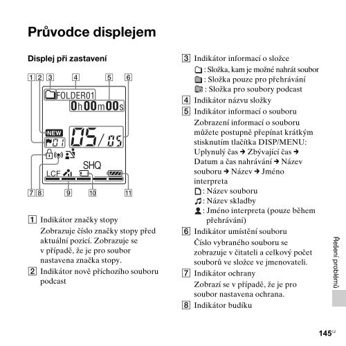 Sony ICD-PX312M - ICD-PX312M Consignes d&rsquo;utilisation Tch&egrave;que