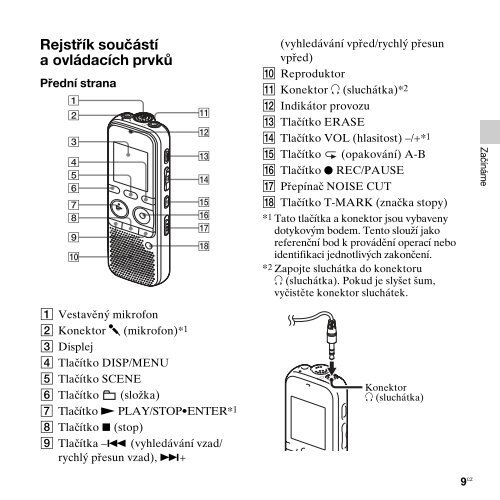 Sony ICD-PX312M - ICD-PX312M Consignes d&rsquo;utilisation Tch&egrave;que