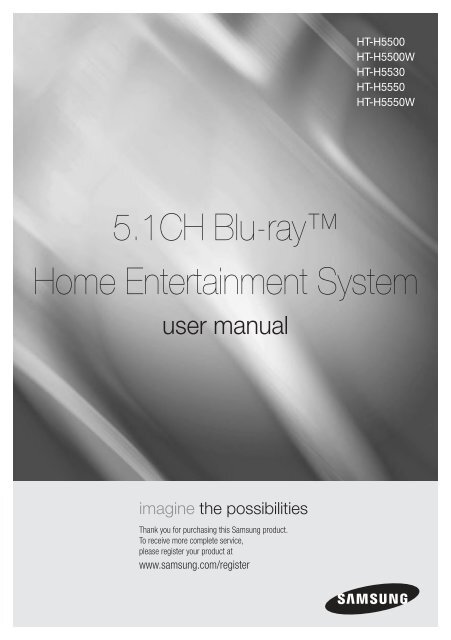 Samsung HT-H5550W, Home Cin&eacute;ma Blu-ray 3D / DVD 5.1 (HT ...