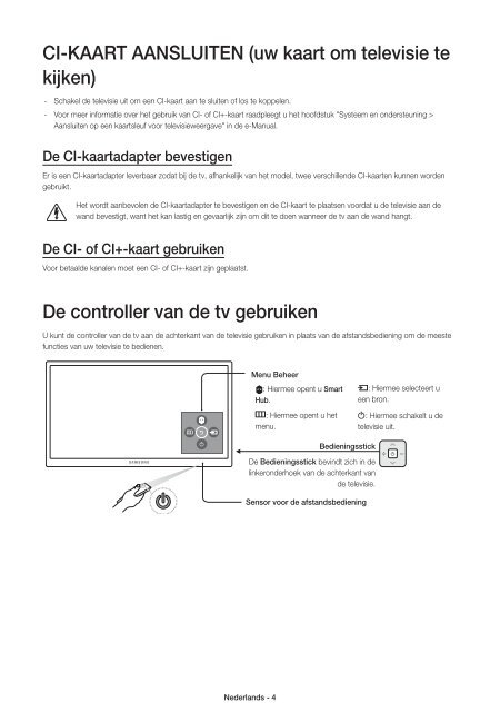 Samsung TV LED 55&quot;, UHD, 1100 PQI &ndash; UE55JU6570 (UE55JU6570UXZF ) - Guide rapide 13.92 MB, pdf, Anglais, N&Eacute;ERLANDAIS, Fran&ccedil;ais, ALLEMAND