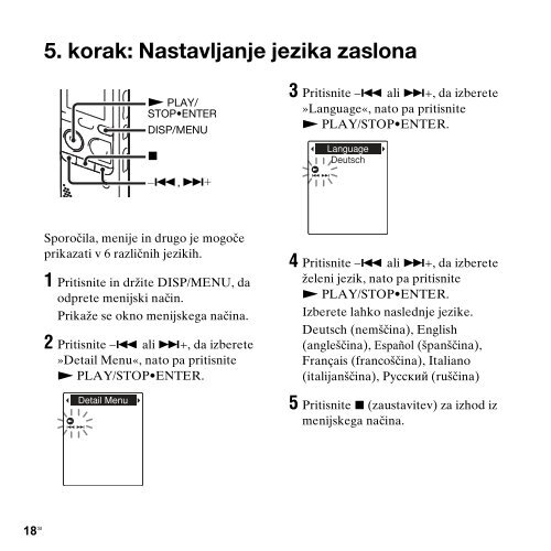 Sony ICD-PX312M - ICD-PX312M Consignes d&rsquo;utilisation Slov&eacute;nien