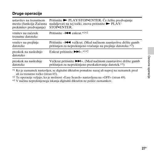 Sony ICD-PX312M - ICD-PX312M Consignes d&rsquo;utilisation Slov&eacute;nien