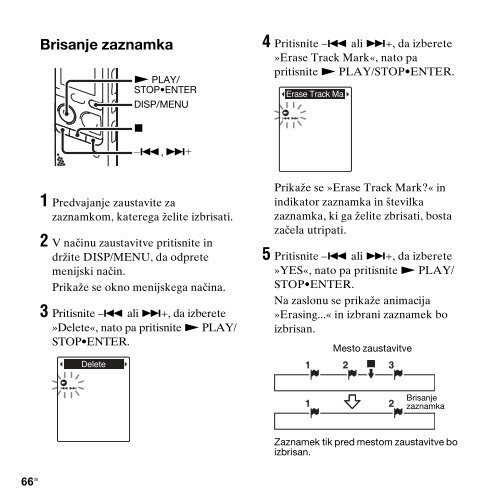 Sony ICD-PX312M - ICD-PX312M Consignes d&rsquo;utilisation Slov&eacute;nien