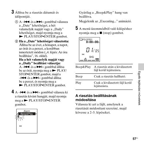 Sony ICD-PX312M - ICD-PX312M Consignes d&rsquo;utilisation Hongrois