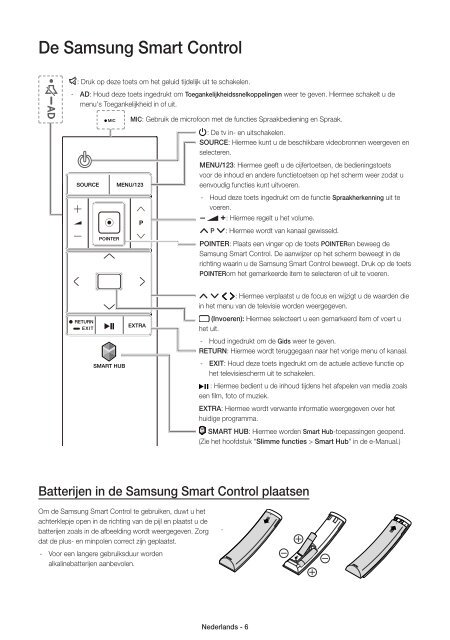 Samsung TV LED 48&quot;, Incurv&eacute;, UHD/4K, Smart TV, 1100PQI - UE48JU6500 (UE48JU6500KXZF ) - Guide rapide 13.92 MB, pdf, Anglais, N&Eacute;ERLANDAIS, Fran&ccedil;ais, ALLEMAND