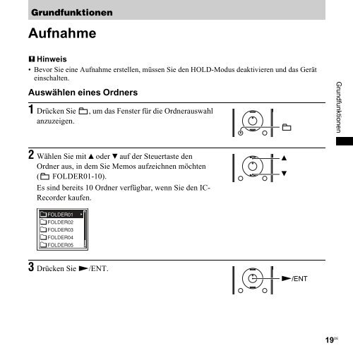 Sony ICD-UX300F - ICD-UX300F Consignes d&rsquo;utilisation Allemand