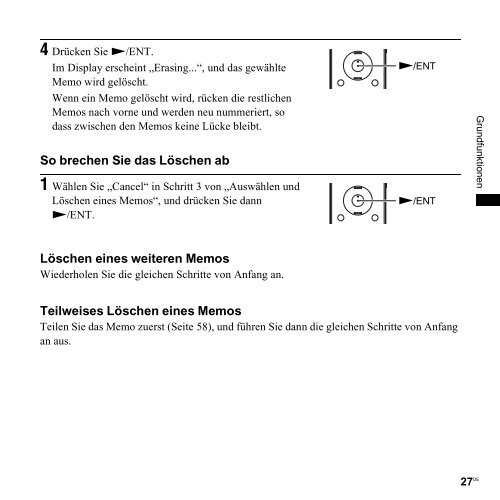 Sony ICD-UX300F - ICD-UX300F Consignes d&rsquo;utilisation Allemand