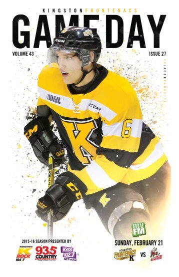 Kingston Frontenacs GameDay February 21, 2016