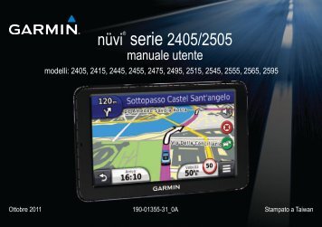 Garmin nÃ¼viÂ® 2592, Japan - Manuale Utente