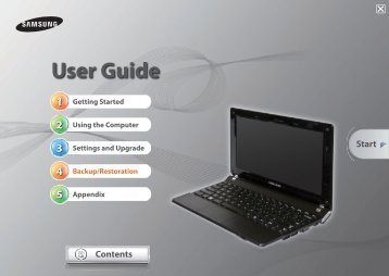 Samsung N350 (NP-N350-JA02FR ) - Manuel de l'utilisateur (XP / Windows 7) 17.5 MB, pdf, Anglais