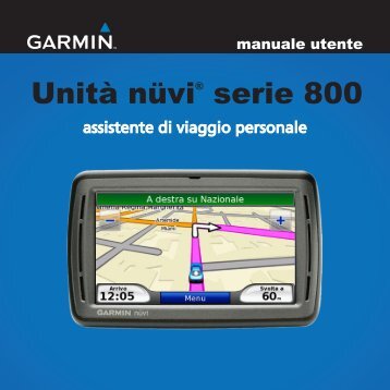 Garmin nuvi 860 - manuale utente