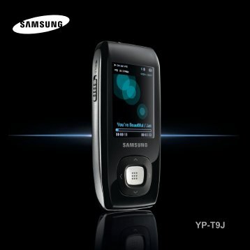 Samsung YP-T9JBQB (YP-T9JBQB/XEF ) - Manuel de l'utilisateur 1.9 MB, pdf, FranÃ§ais