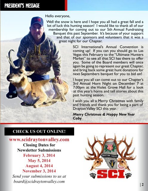 Dec 2013 Newsletter