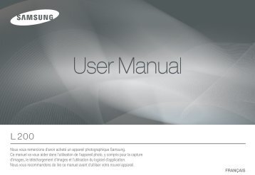 Samsung L200 (EC-L200ZBBA/FR ) - Manuel de l'utilisateur 9.28 MB, pdf, FranÃ§ais