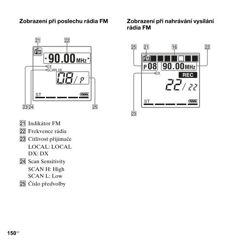 Sony ICD-AX412F - ICD-AX412F Consignes d&rsquo;utilisation Tch&egrave;que