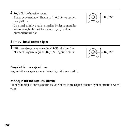 Sony ICD-UX300 - ICD-UX300 Consignes d&rsquo;utilisation Turc