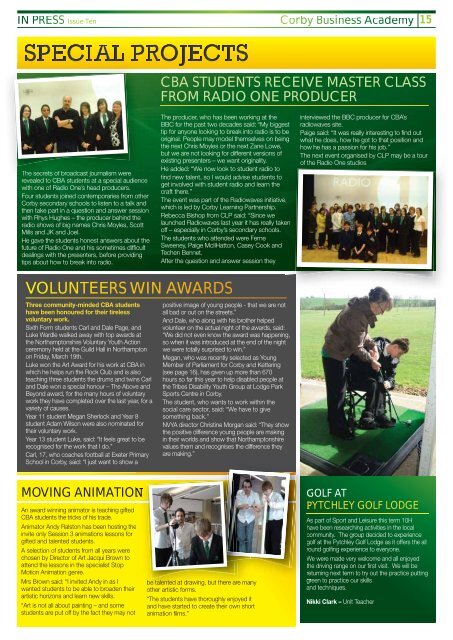 14649 CBA In-press-Issue-10.indd - Corby Business Academy