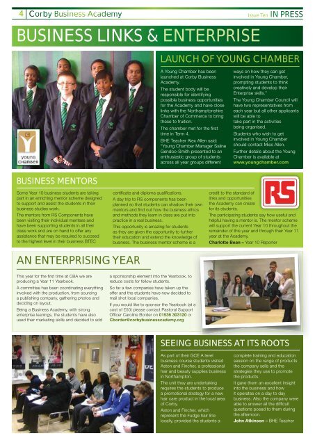 14649 CBA In-press-Issue-10.indd - Corby Business Academy