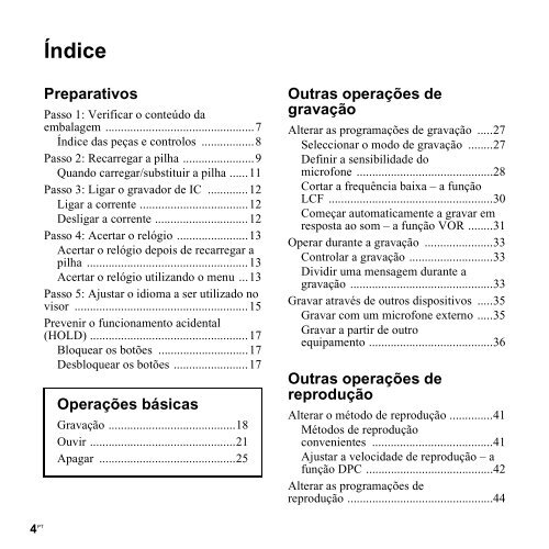 Sony ICD-UX300 - ICD-UX300 Consignes d&rsquo;utilisation Portugais