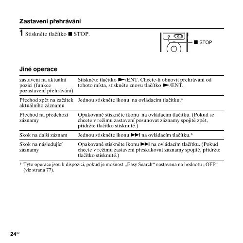 Sony ICD-UX300 - ICD-UX300 Consignes d&rsquo;utilisation Tch&egrave;que