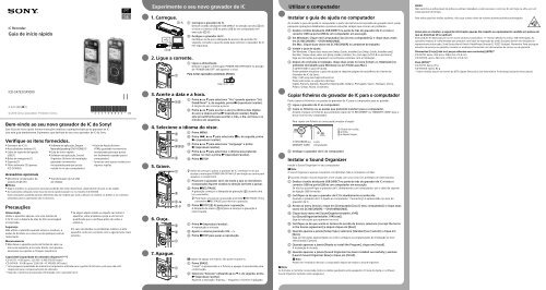 Sony ICD-SX733D - ICD-SX733D Guide de mise en route Su&eacute;dois