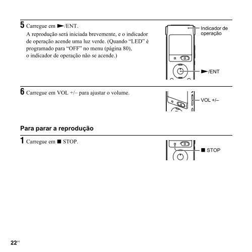 Sony ICD-UX200F - ICD-UX200F Consignes d&rsquo;utilisation Portugais