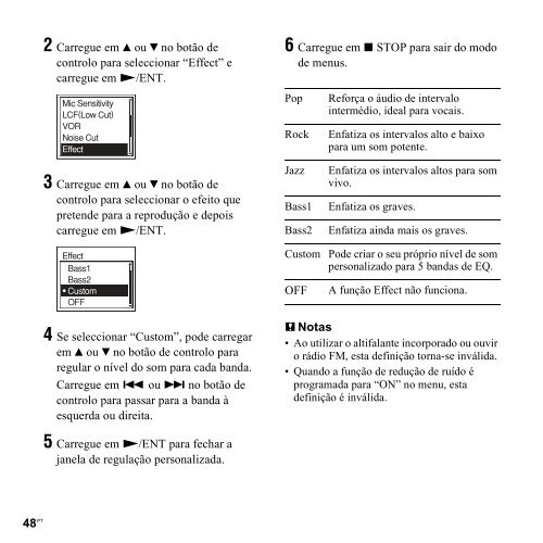 Sony ICD-UX200F - ICD-UX200F Consignes d&rsquo;utilisation Portugais