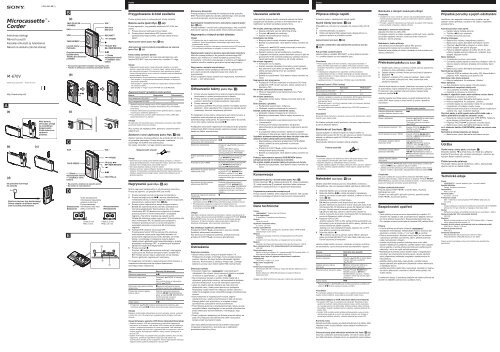 Sony M-673V - M-673V Consignes d&rsquo;utilisation Slovaque