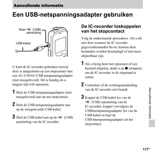 Sony ICD-PX312D - ICD-PX312D Consignes d&rsquo;utilisation N&eacute;erlandais