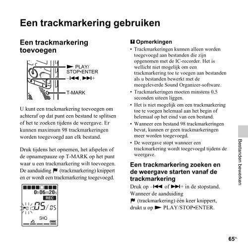 Sony ICD-PX312D - ICD-PX312D Consignes d&rsquo;utilisation N&eacute;erlandais