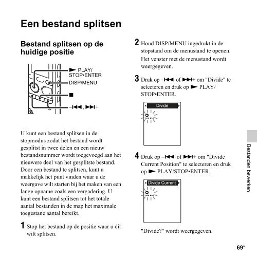 Sony ICD-PX312D - ICD-PX312D Consignes d&rsquo;utilisation N&eacute;erlandais