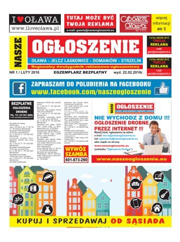 NASZE OGŁOSZENIE NR 1 -22-02-2016