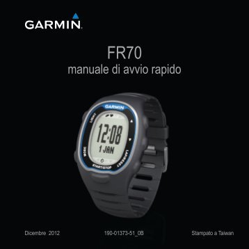 Garmin FR70 - Manuale di avvio rapido
