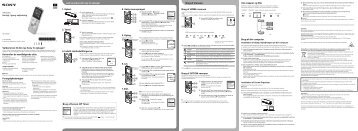 Sony ICD-UX543 - ICD-UX543 Mode d'emploi NorvÃ©gien