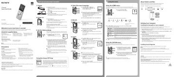 Sony ICD-UX543 - ICD-UX543 Mode d'emploi Anglais