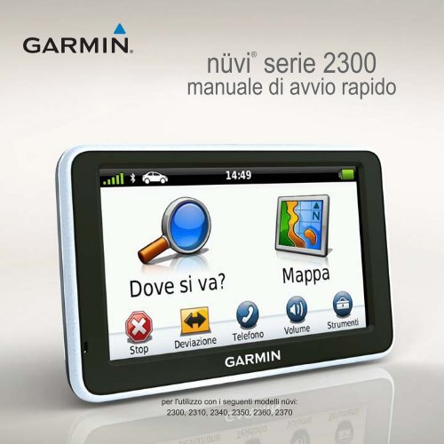 Garmin n&uuml;vi 2300, Lower 48 States, Hawaii and Puerto Rico - Manuale di avvio rapido