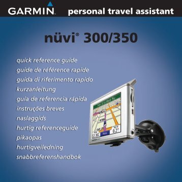 Garmin nuvi 350 GPS,Honda,North America - Guida di riferimento rapido