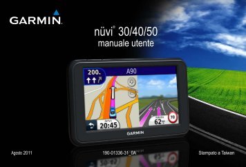 Garmin nÃ¼viÂ® 40, Middle East and North Africa - Manuale Utente