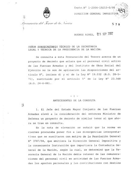 Texto completo del Dictamen - Procuración del Tesoro de la Nación