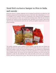 Send Holi exclusive hamper to Him in India and outside