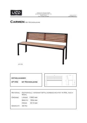 Produktdatenblatt Carmen RL