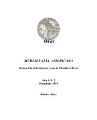 Mediaevalia Americana - Año 1 Nº2 (diciembre 2014)