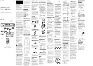 Sony ICF-DS11iP - ICF-DS11IP Consignes dâutilisation Espagnol