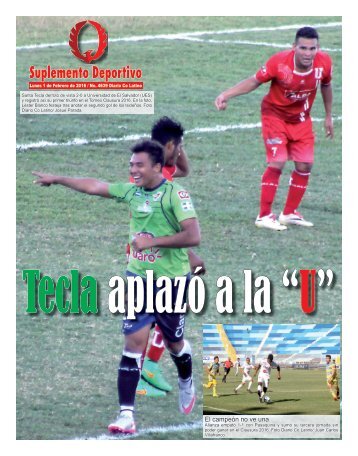 Suplemento Deportivo 1 de Febrero de 2016